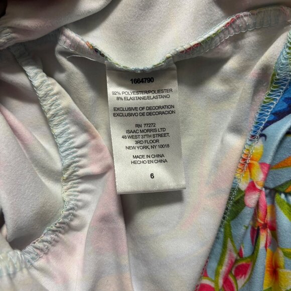 Tommy Bahama Girls Tropical Print Tiered Sundress Size 6 - Picture 7 of 7